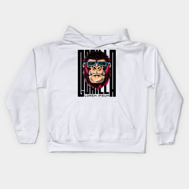 GORILLA Kids Hoodie by Losen500